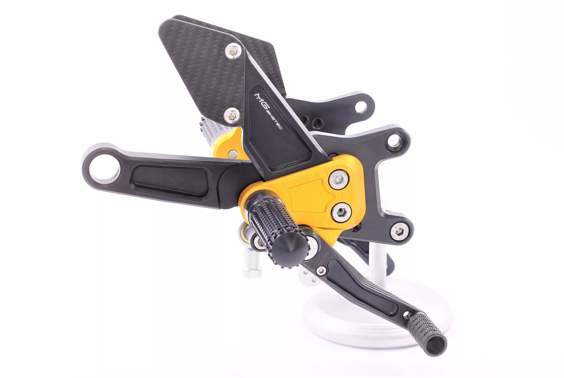 MG Biketec Sportfussrastenanlage / Rastenanlage / Fußrastenanlage mit ABE, gültig in D - A - CH für Aprilia RSV4 1000 ab 2009