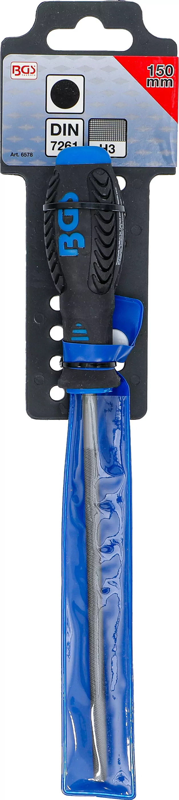 Werkstattfeile | rund | Hieb 3 | 150 mm