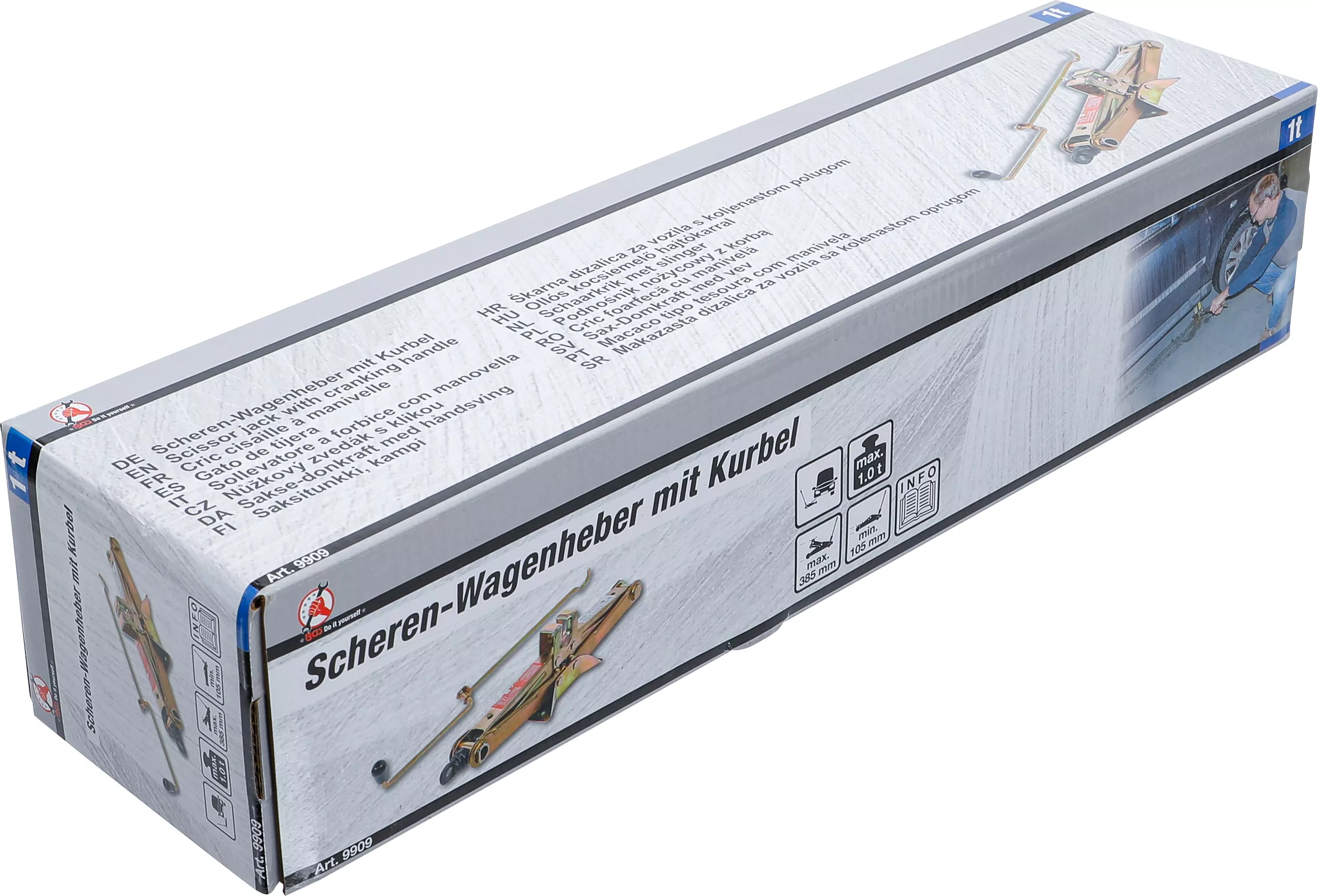 Scheren-Wagenheber mit Kurbel | 1 t