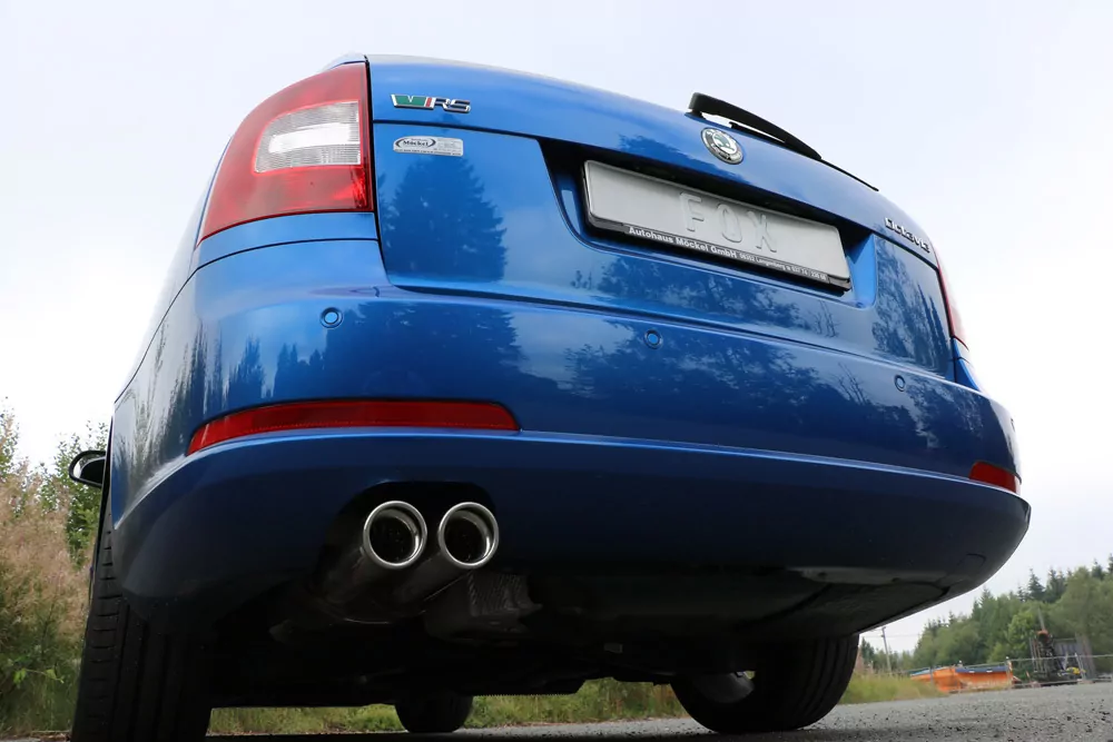 Skoda Octavia Typ 1Z RS inkl. Facelift  Endschalldämpfer einseitig - 2x80 Typ 17