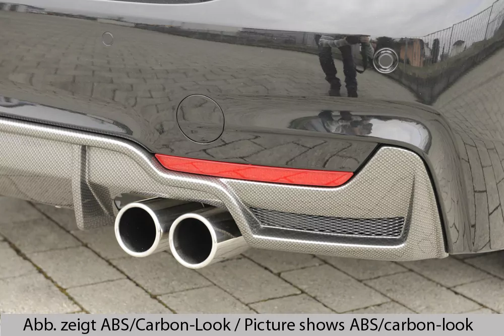 Rieger Heckeinsatz für BMW 4er F32  (3C) | Coupé (3-tür.) 11.12-06.15 (bis Facelift) nur für M-Paket-Heckschürze