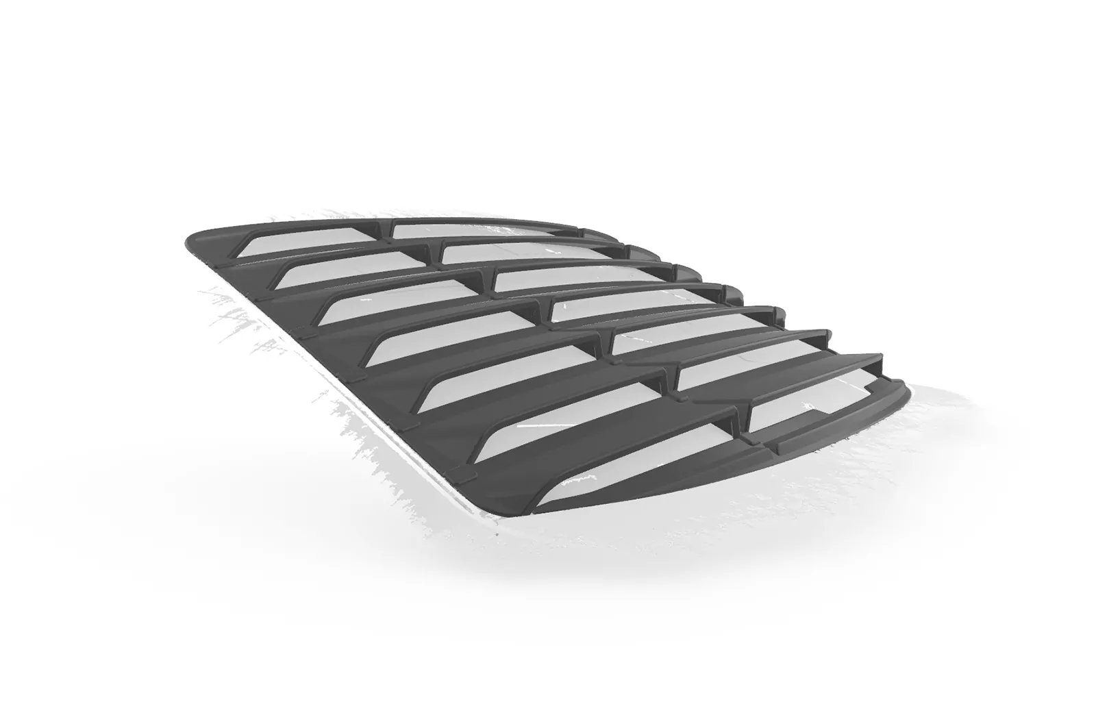 Heckscheibenblende für BMW 3er E36 Coupe HSB111 Schwarz Strukturiert