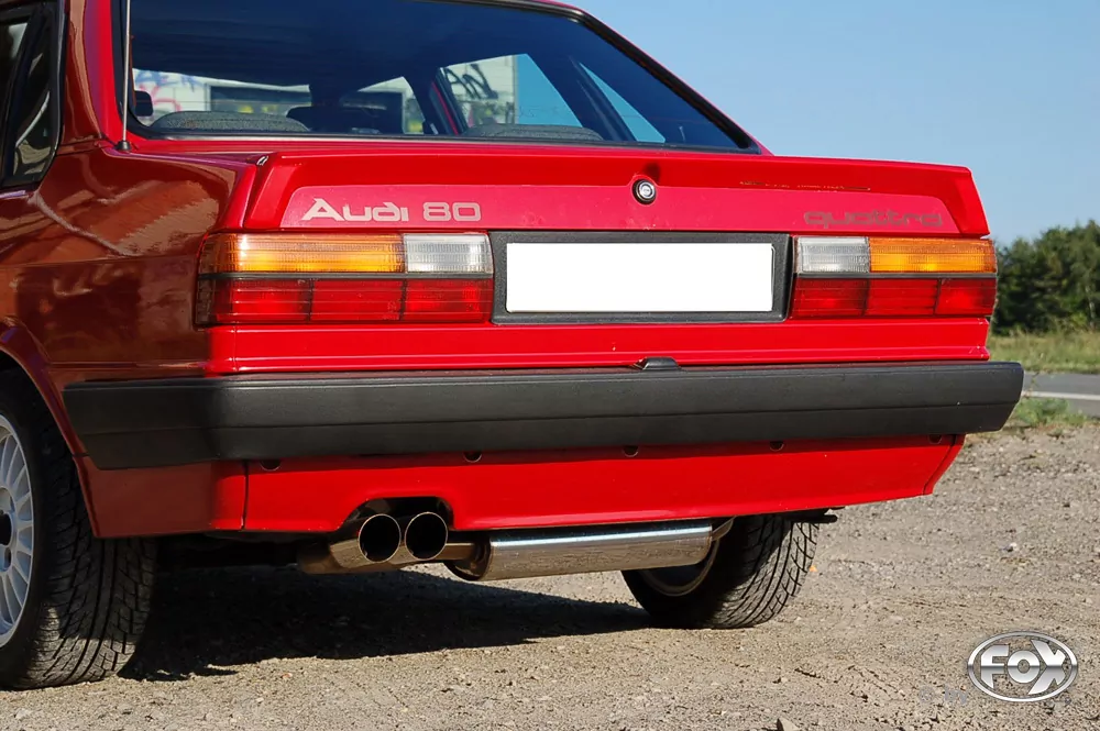 Audi 80/90 Typ 85 quattro Facelift  Endschalldämpfer - 2x76 Typ 14
