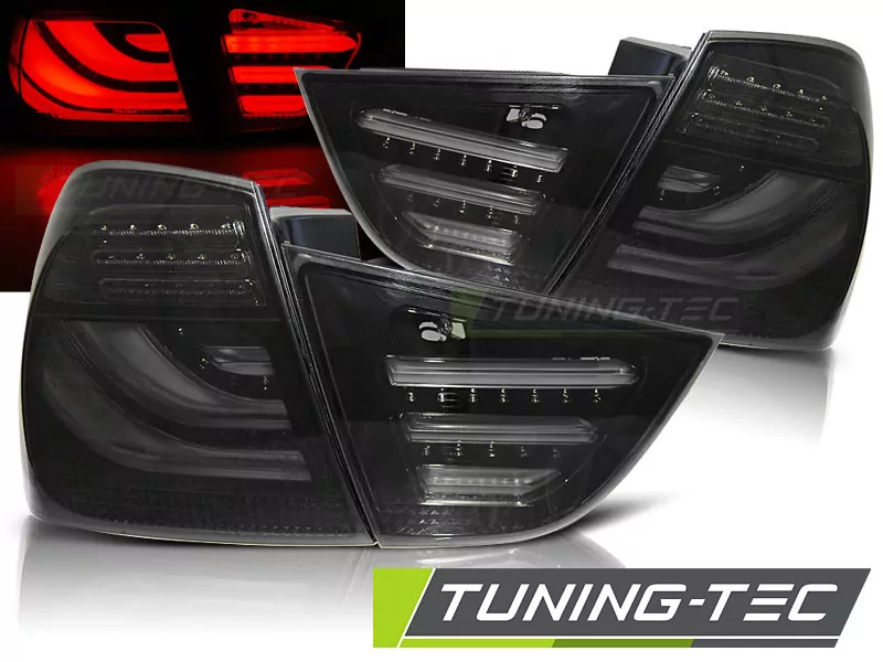 Led Bar Tail Lights Smoke Black Fits Bmw E90 09-11