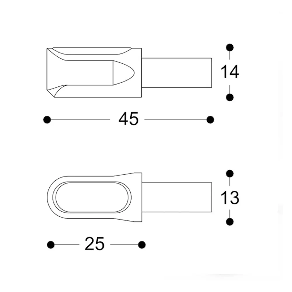 Barracuda Miniblinker MI-LED B-LUX schwarz