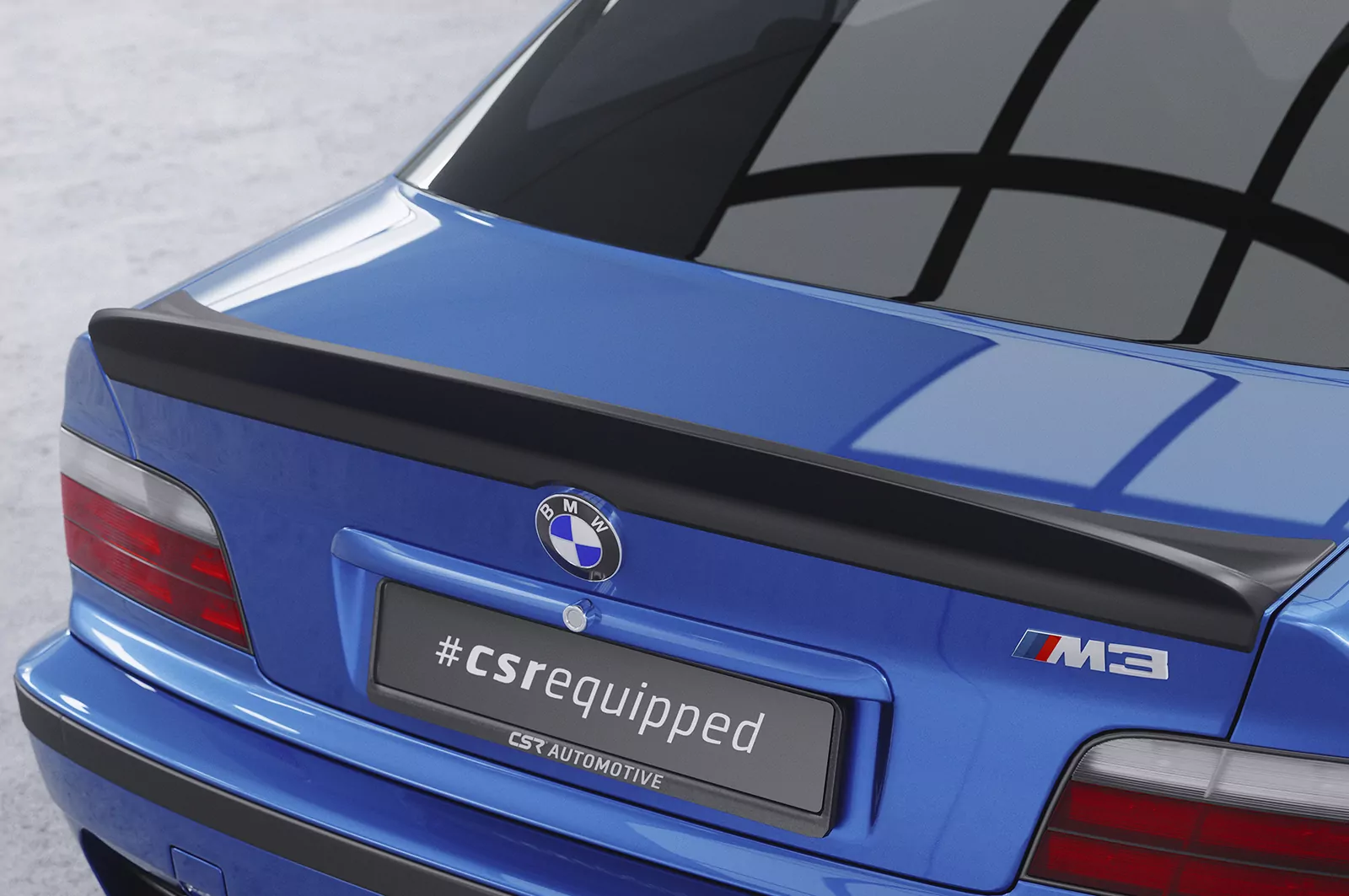 Heckflügel mit ABE für BMW 3er E36 Coupe HF987 Schwarz Strukturiert