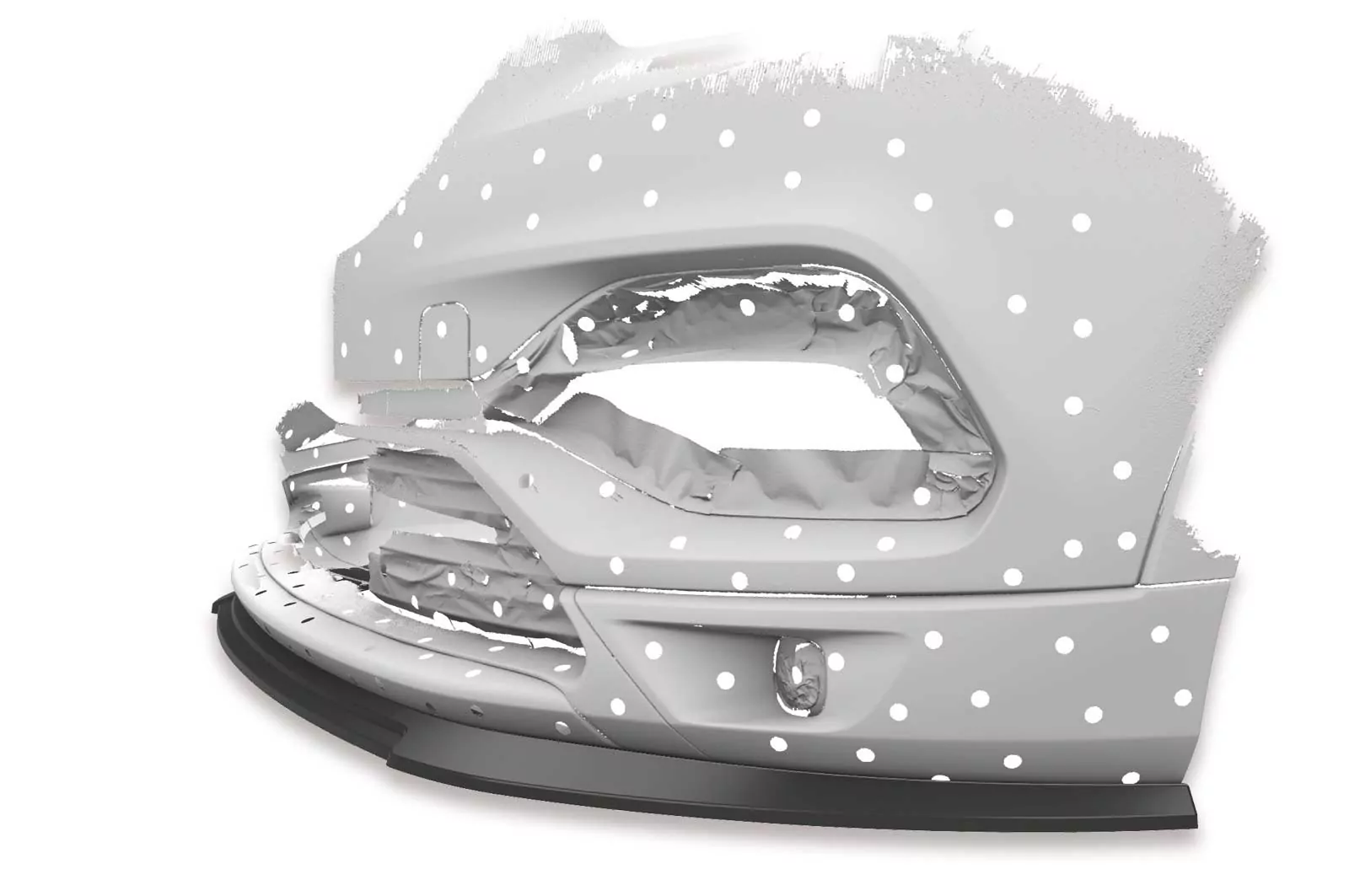 Cup-Spoilerlippe für Opel Grandland X CSL441-M Carbon Look (matt)