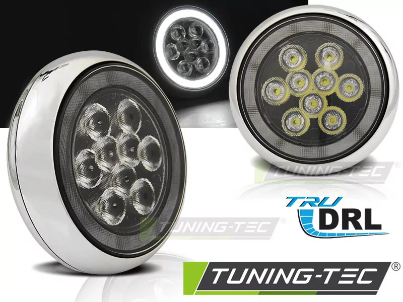 Fog Lights Angel Eyes Led Drl Universal Fits Bmw Mini Cooper  