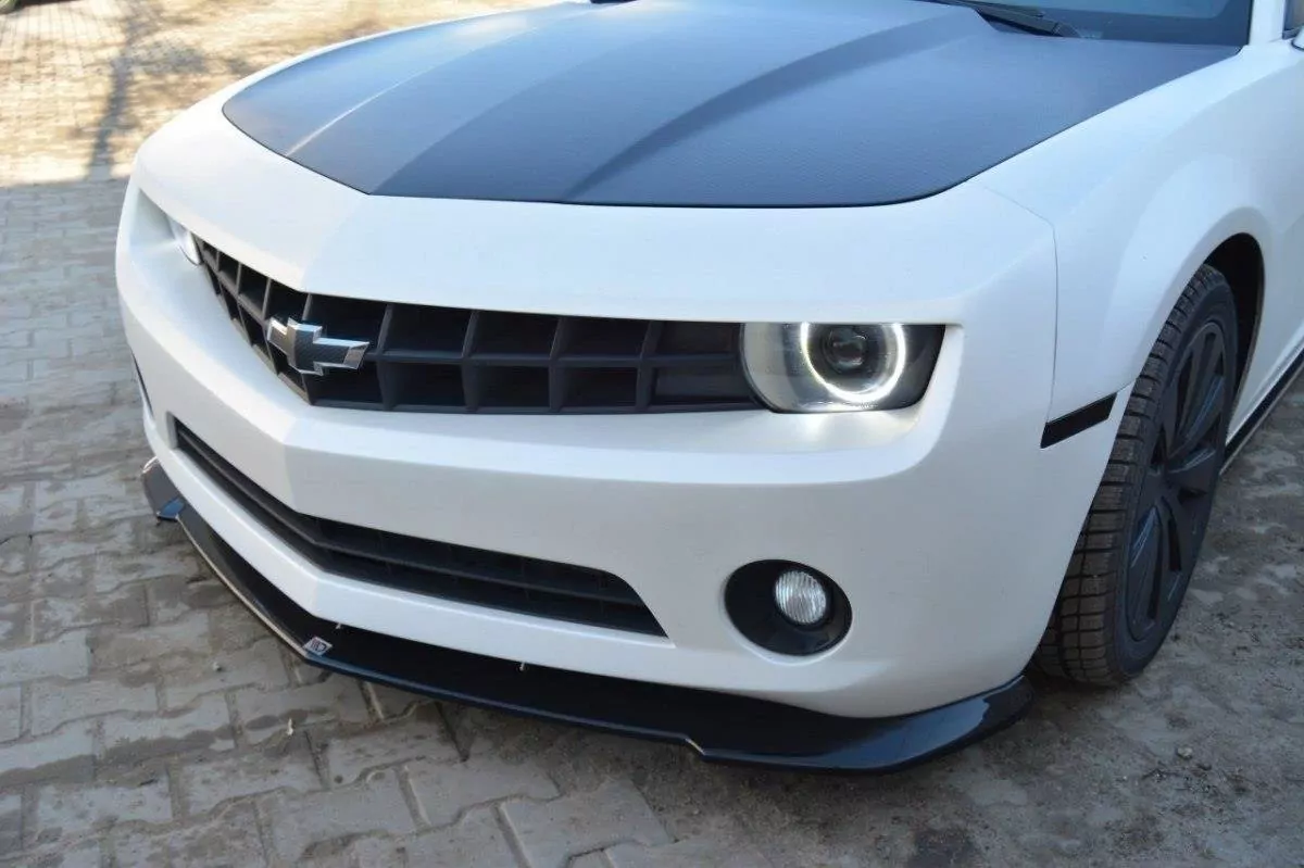 Front Ansatz Passend Für Passend Für CHEVROLET CAMARO V SS - US VERSION (vor FL) Schwarz Hochglanz Schwarz Hochglanz