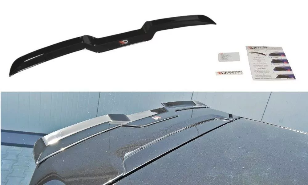 Spoiler CAP Passend Für Passend Für Fiat Punto Evo Abarth Schwarz Hochglanz Schwarz Hochglanz