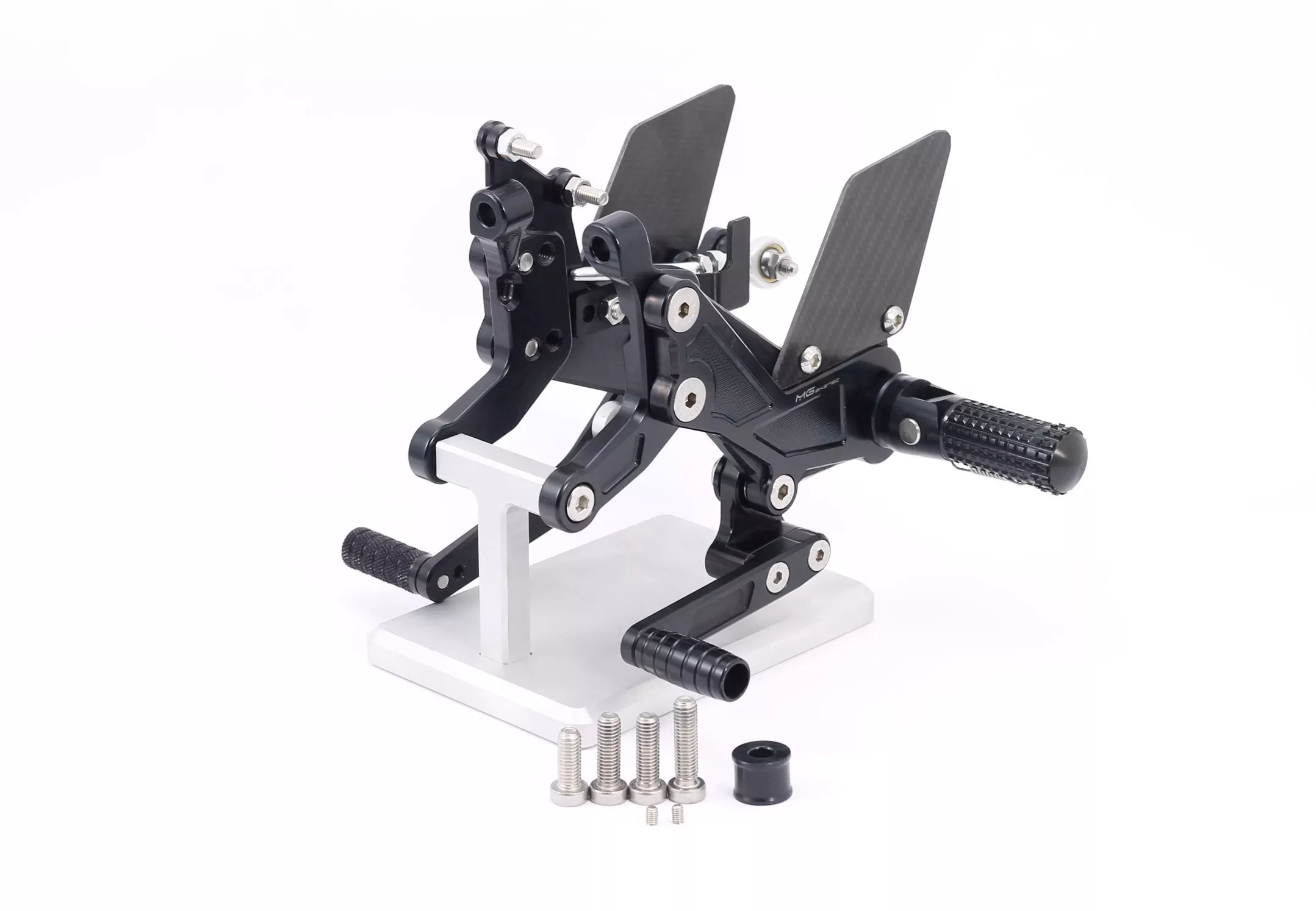 MG Biketec Sportfussrastenanlage / Rastenanlage / Fußrastenanlage mit ABE, gültig in D - A - CH für Ducati Streetfighter V4 / V4 S ab 2020