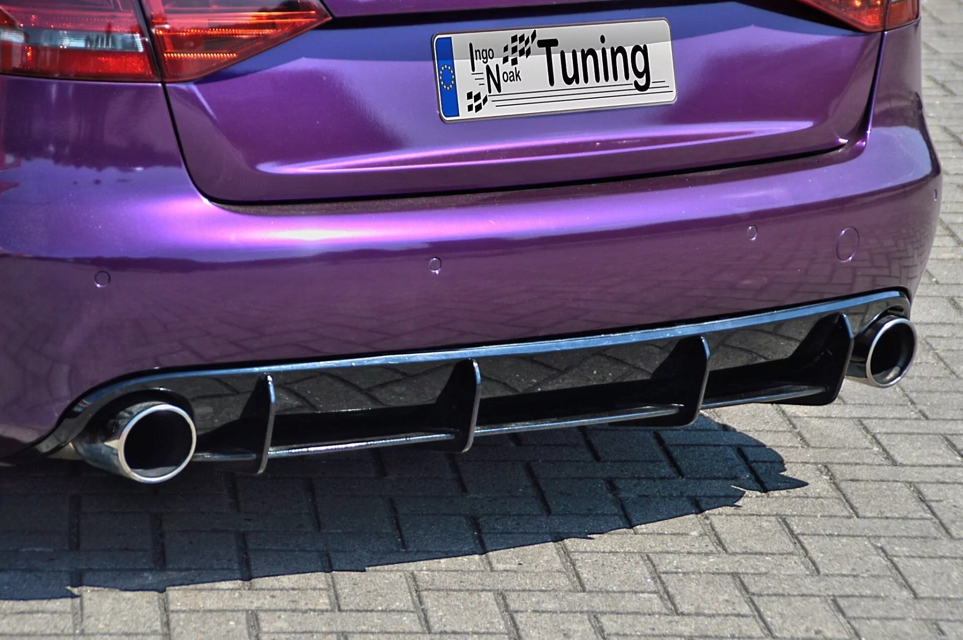 Heckansatz für Audi A4 B8 Avant Bj. 2007-2011 in Race Track Optik