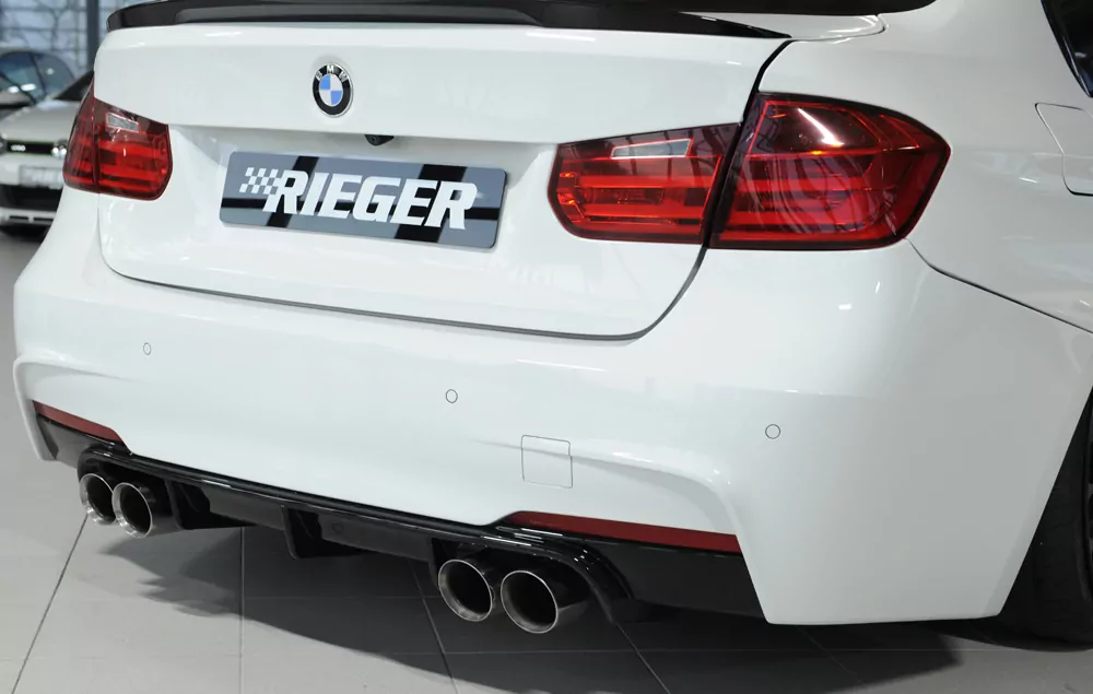 Rieger Heckeinsatz für BMW 3er F30  (3L) | Lim. 07.15- (ab Facelift) LCI nur für M-Paket-Heckschürze