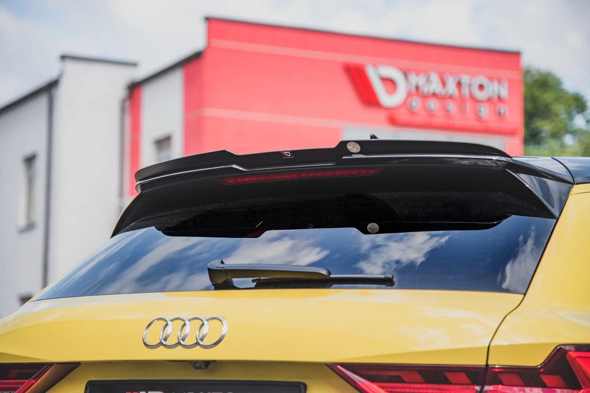 Spoiler CAP Passend Für Audi A1 S-Line GB Schwarz Hochglanz