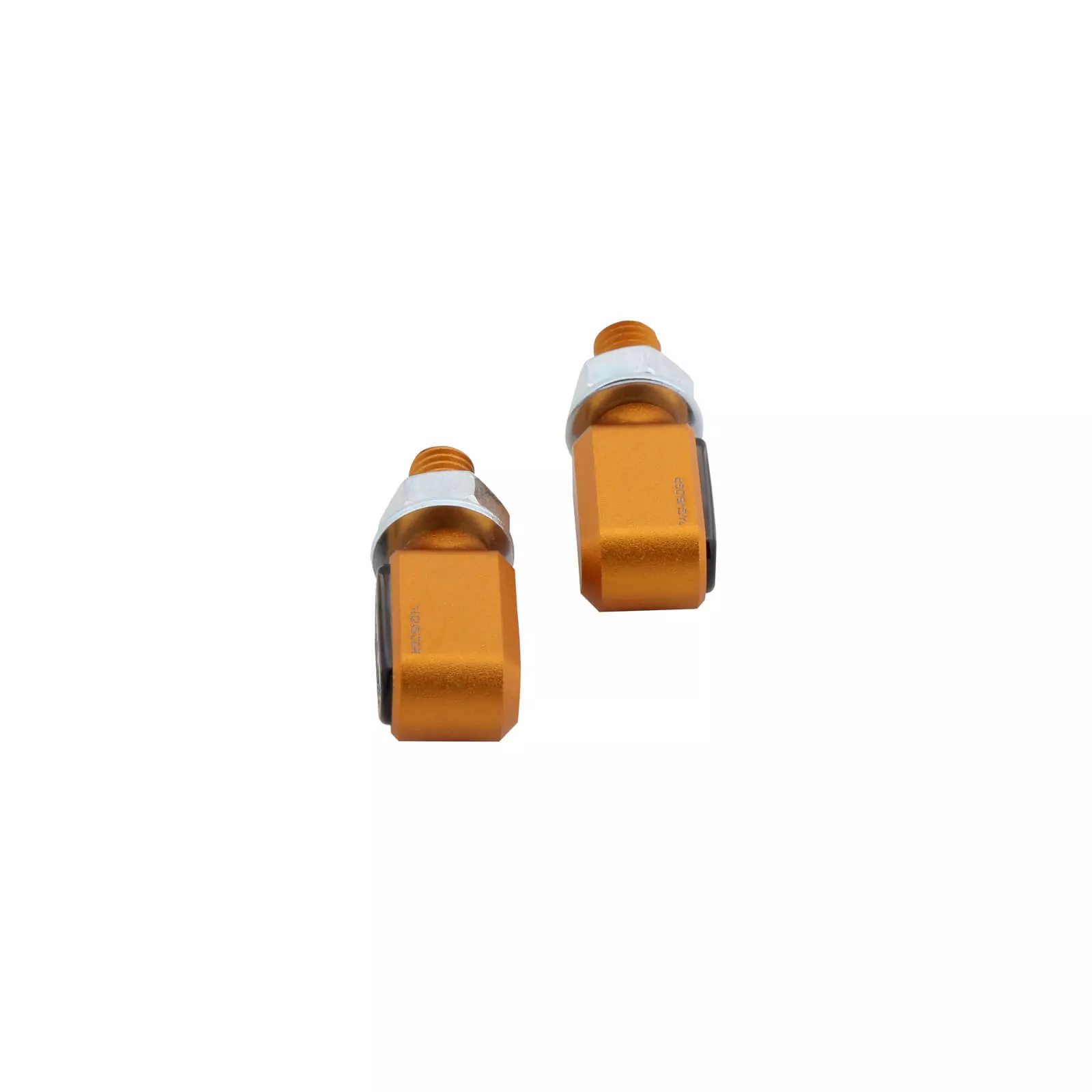 HIGHSIDER Pro Little Bronx LED Indicator Gehäuse  Gold / Linse Rauchgrau (Paar), Vorn & Hinten