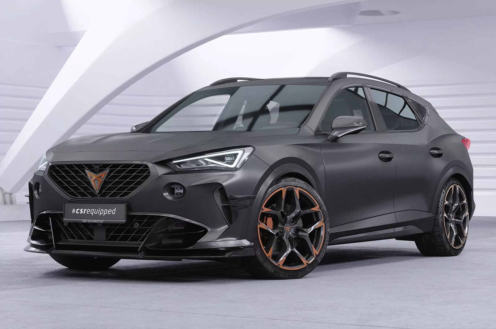 Performance Flaps für Cupra Formentor FP026 Schwarz Strukturiert