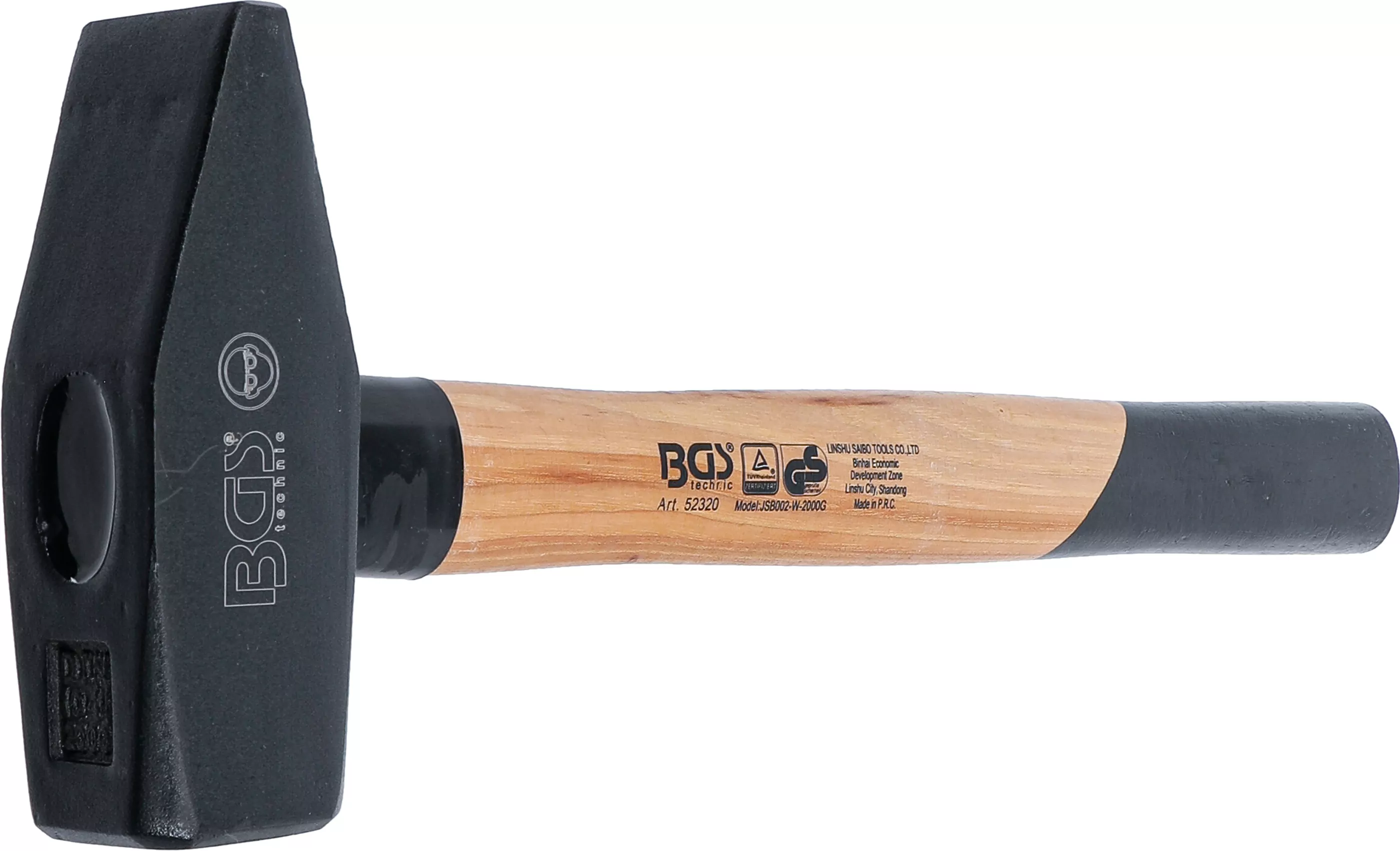Schlosserhammer | Hickory-Stiel | DIN 1041 | 2000 g