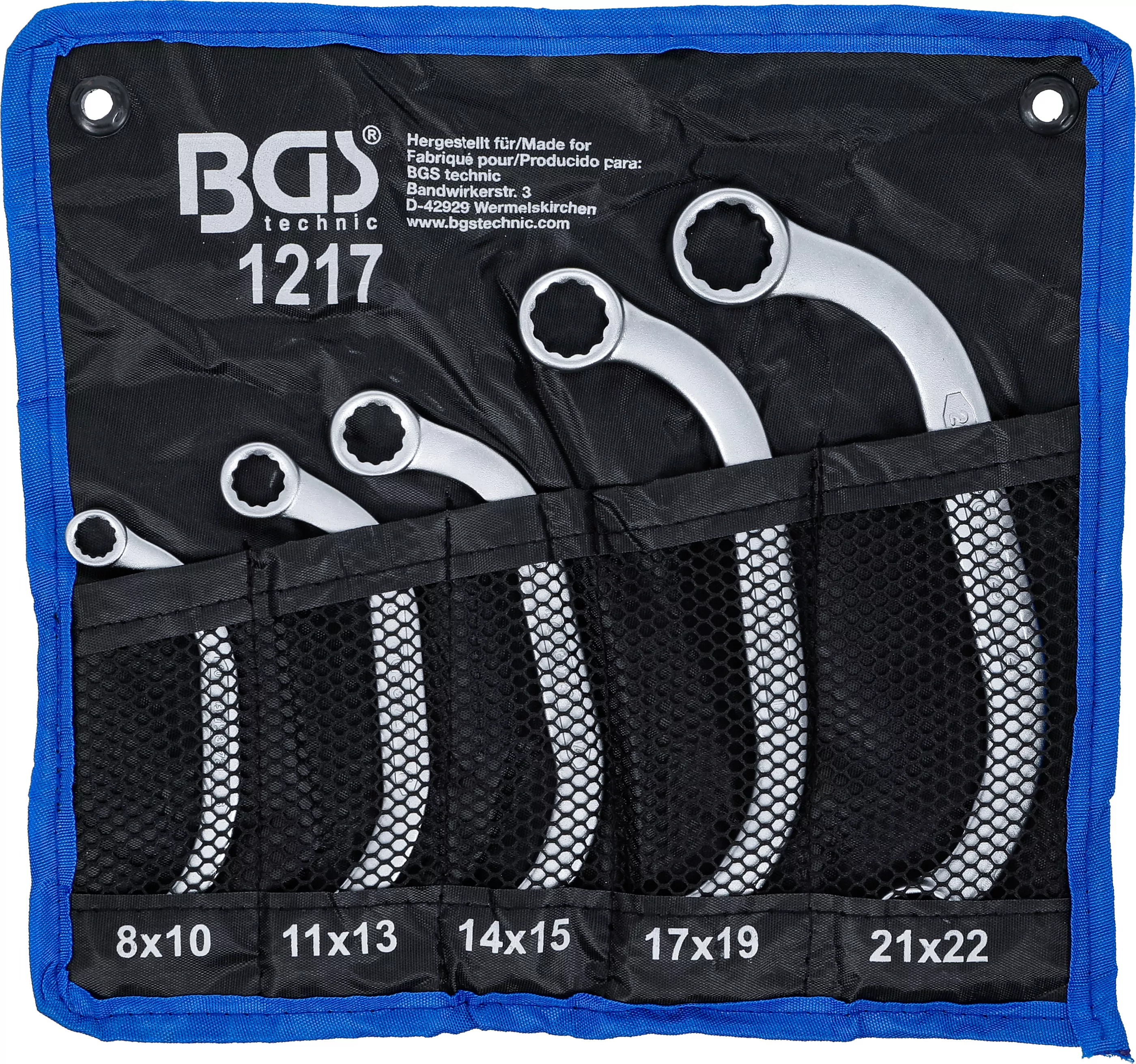 Starter- und Blockschlüssel-Satz | 8 x 10 - 21 x 22 mm | 5-tlg.