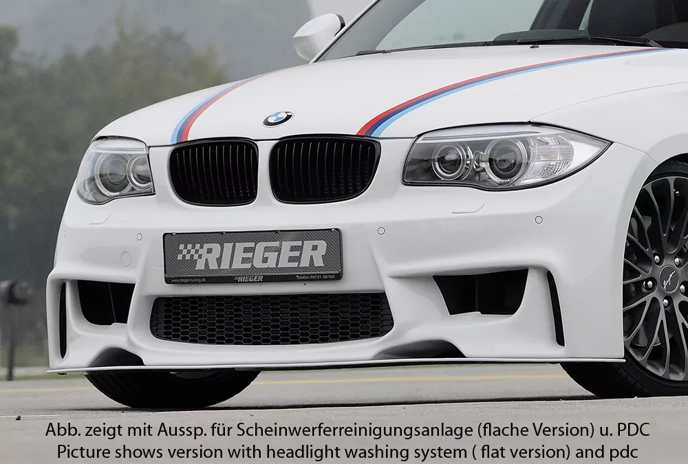 Rieger Spoilerstoßstange für BMW 1er E87  (187 / 1K2/1K4) - Lim. 09.04-08.11 carbon optik