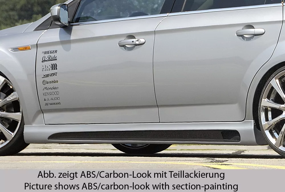 Rieger Seitenschweller rechts  SG-Design matt schwarz für Ford Mondeo (BA7) Lim. 10.10-09.14 (ab Facelift)