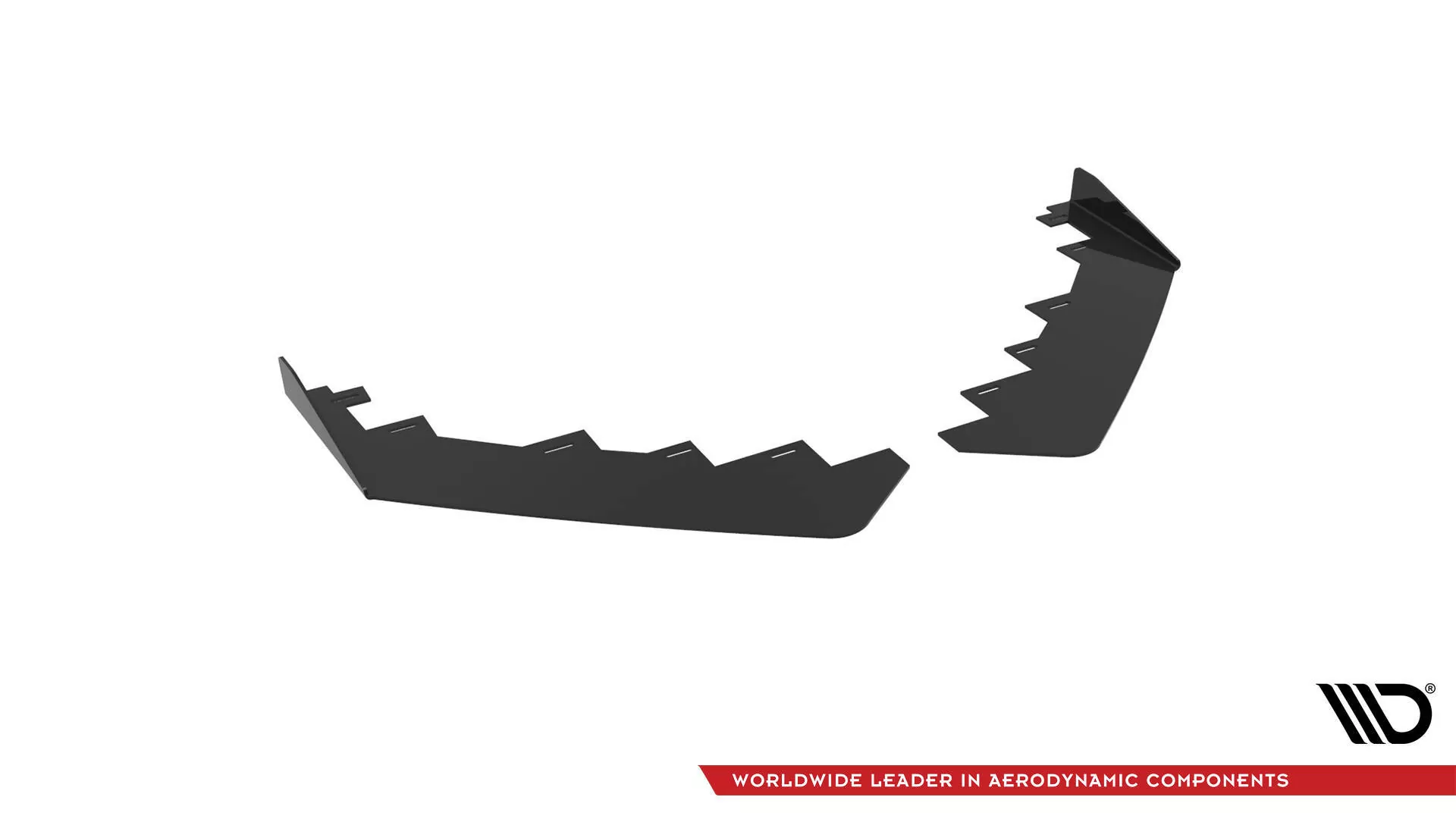 Front Stoßstange Flaps Für Audi TT S / S-Line 8S Schwarz Hochglanz