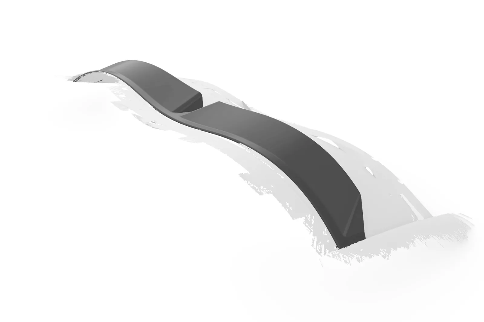 Heckscheibenblende für Peugeot RCZ HSB109 Schwarz Strukturiert