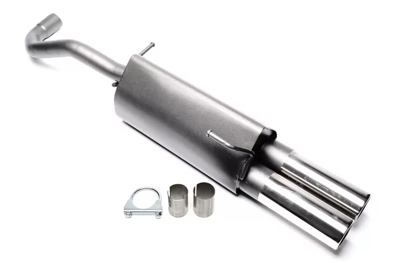 TA Technix Sportendschalldämpfer 2x76mm passend für Seat Arosa 6H / VW Lupo 6E/6X