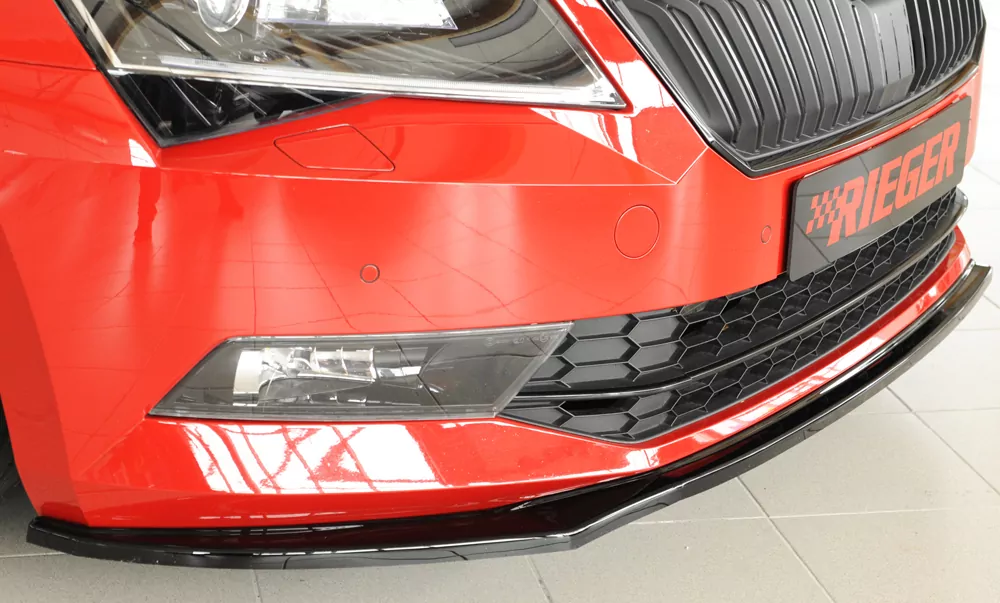 Rieger Spoilerschwert für Skoda Superb III (3T/3V) | Lim. 03.15-10.18 (bis Facelift) für orig. Frontschürze