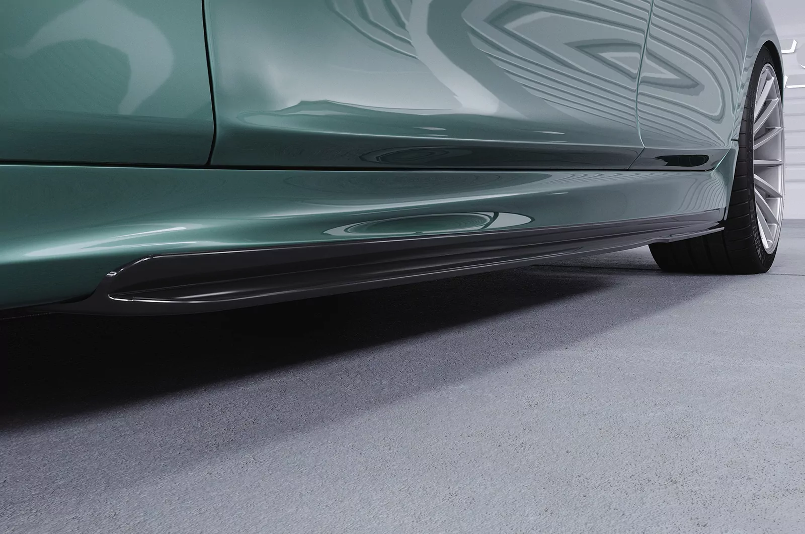 Seitenschweller für BMW 5er F10 / F11 M-Paket SS515 Schwarz Strukturiert