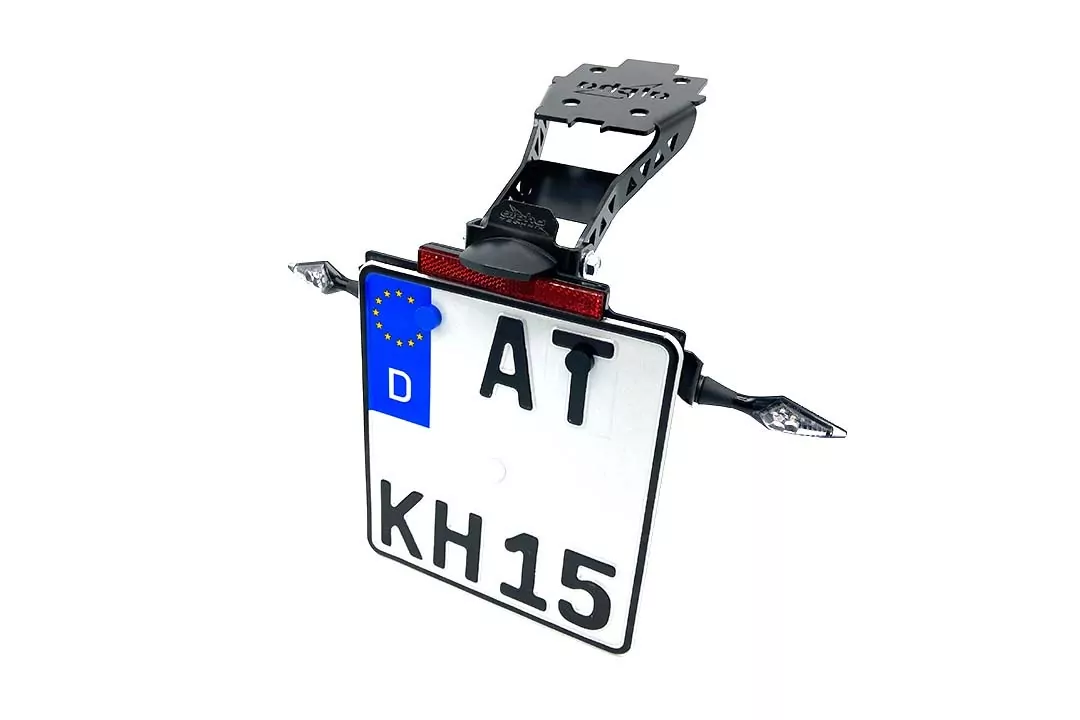 alpha Technik Kennzeichenhalter für Suzuki GSX-S1000 und GSX-S950 Typ WEK0 WEK1 WEK2 Modelljahr 2021-