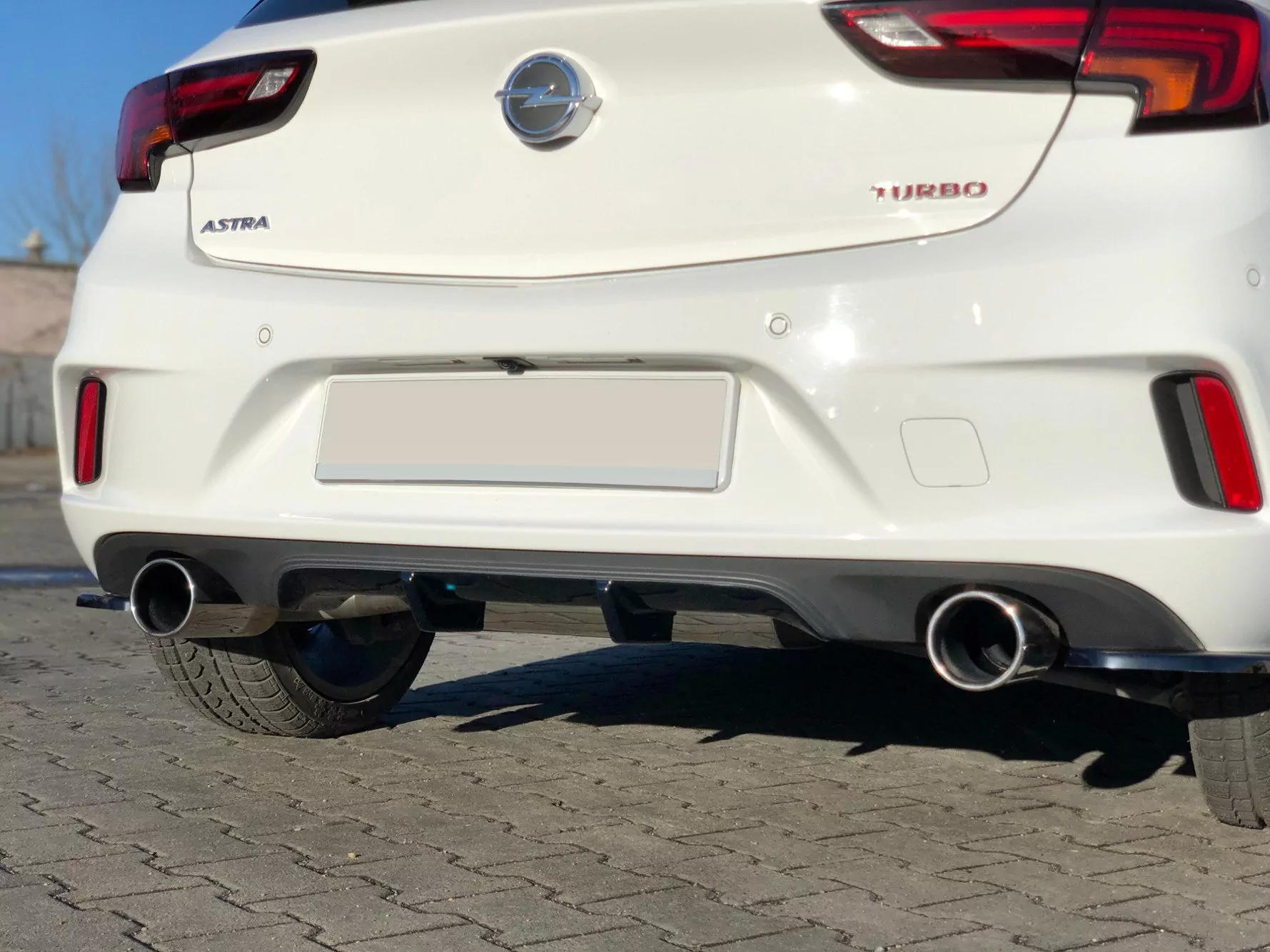 Diffusor Heck Ansatz Passend Für Passend Für OPEL ASTRA K OPC-LINE Schwarz Hochglanz Schwarz Hochglanz