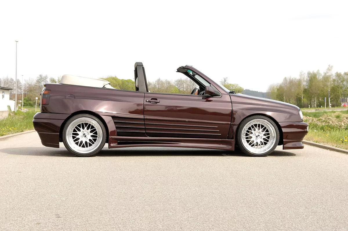 Rieger Türaufsatz Breitbau II für VW Golf 3 -    carbon optik