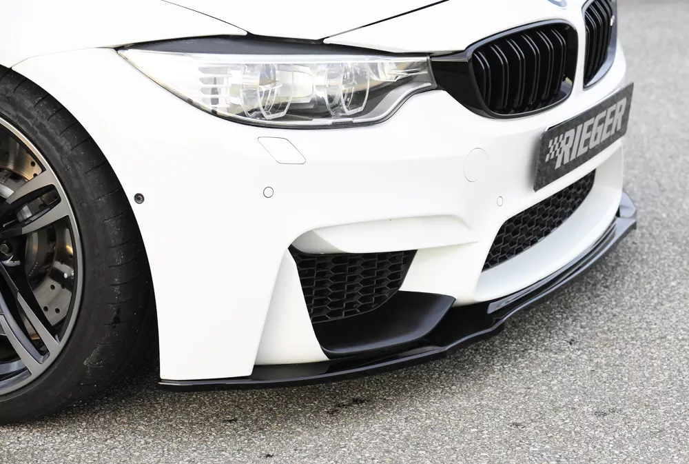 Rieger Spoilerschwert für BMW 4er F82 M4 (M3) | Coupé 01.14- für Frontschürze ohne BMW-Performance Frontaufsatz