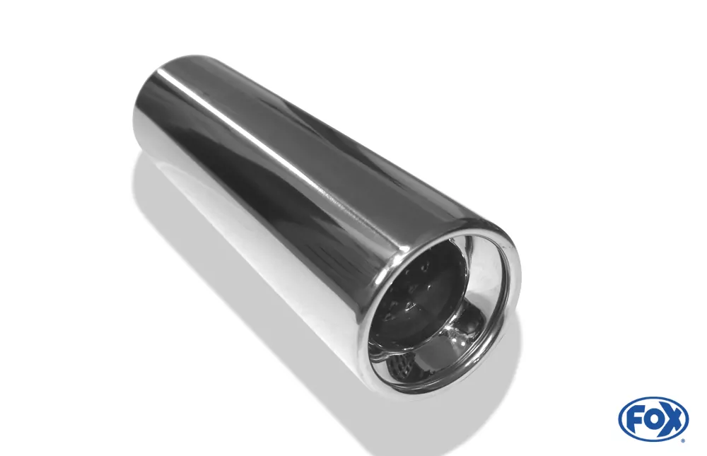 Anschweißendrohr Typ 13  Ø 90 mm / Länge: 300 mm  - rund / eingerollt / gerade / mit Absorber