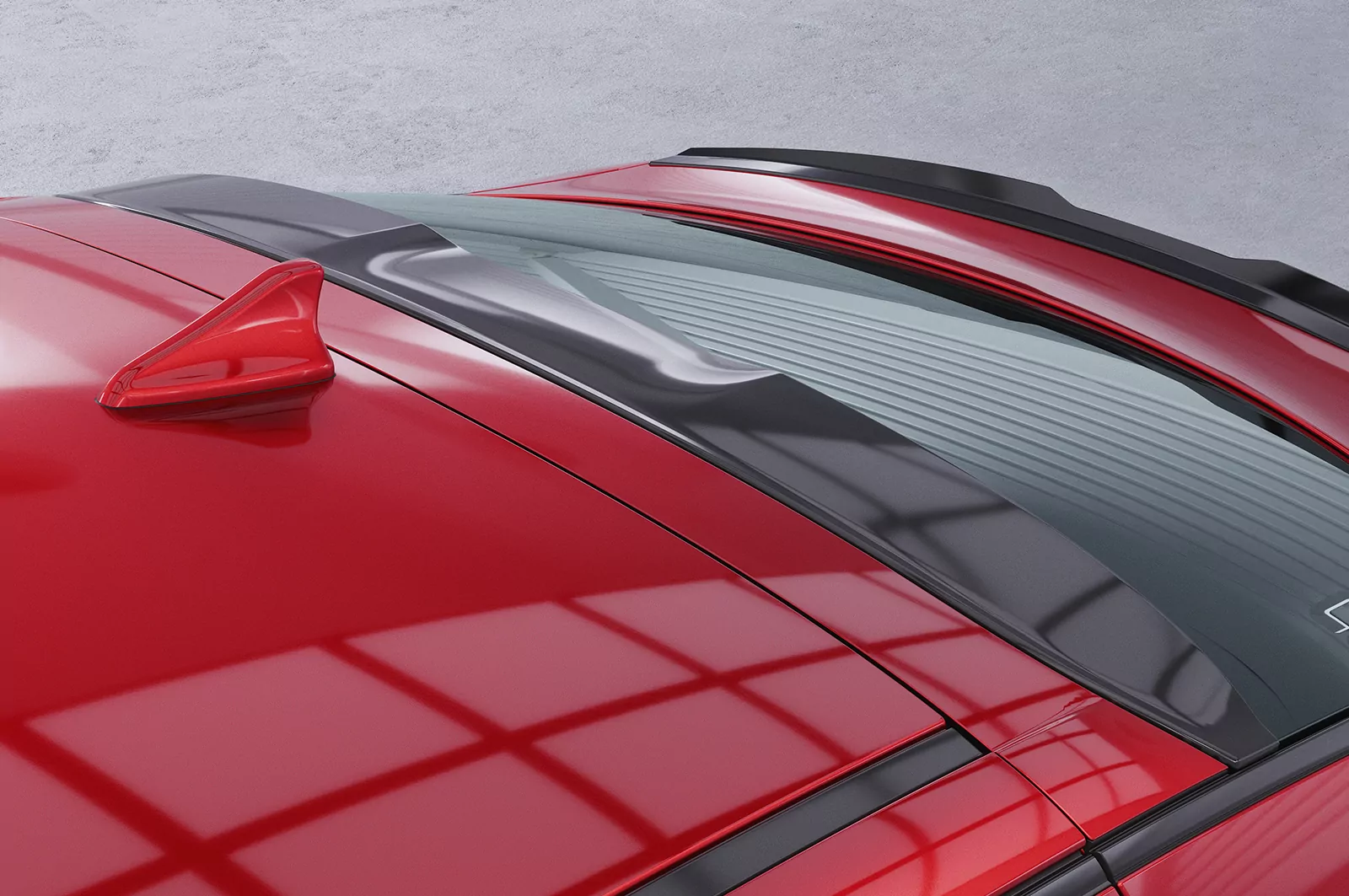 Heckscheibenblende für Kia Stinger GT HSB089 Carbon Look Hochglanz