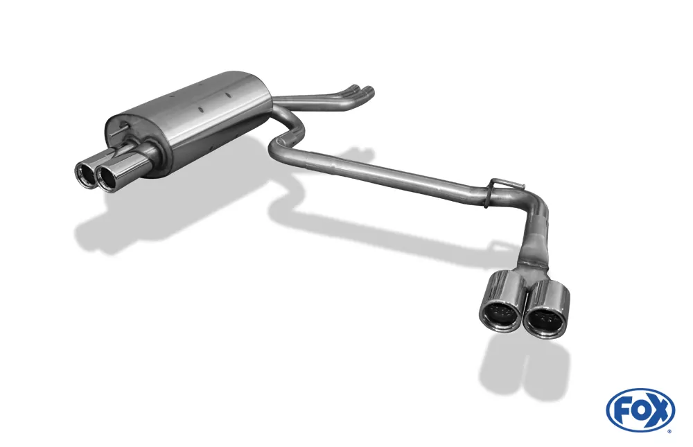 BMW E46 330d/ 330xd  Endschalldämpfer Ausgang rechts/links zweiflutig - 2x76 Typ 13 rechts/links