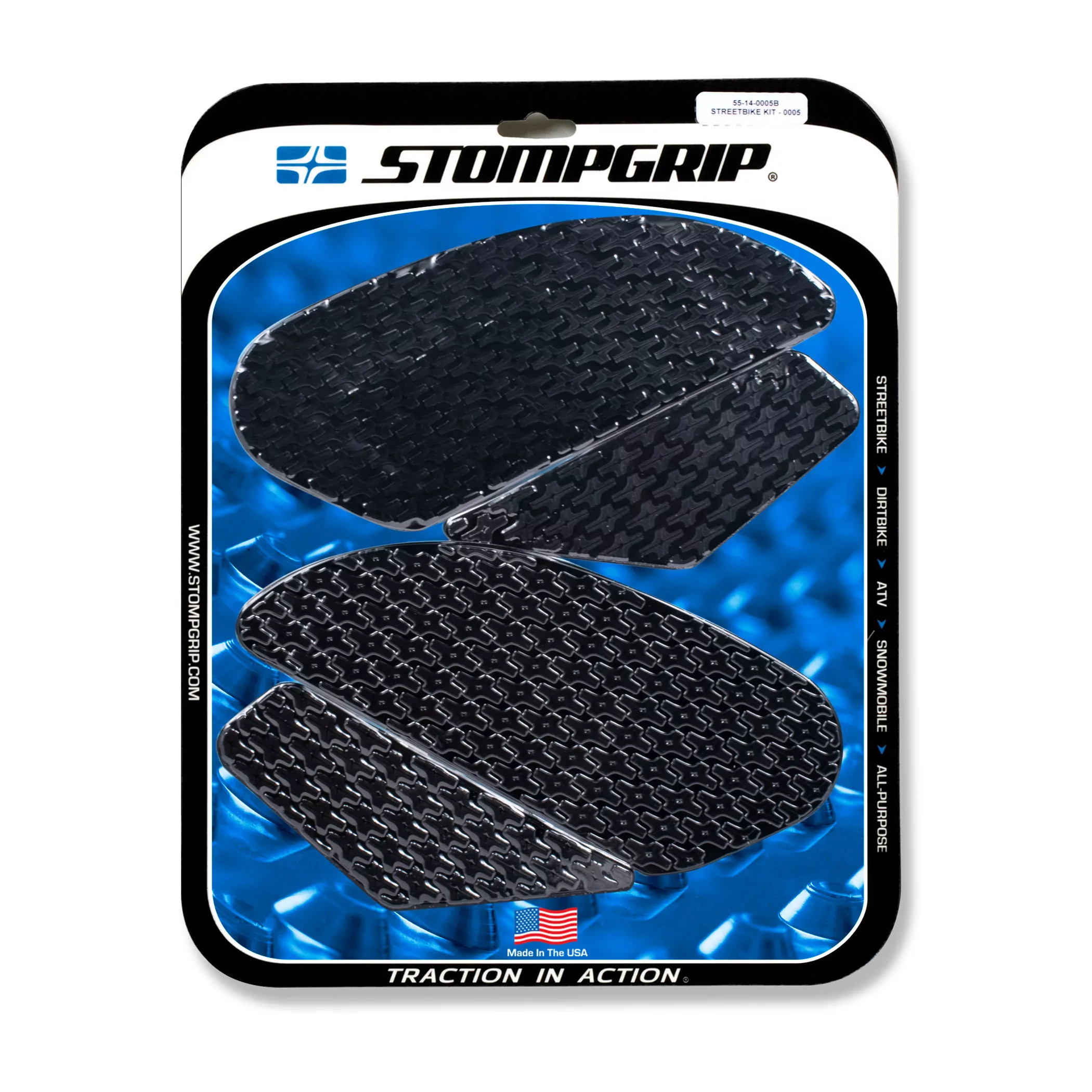 Stompgrip Traction Pad Icon für Suzuki GSX1250 FA / F / FA 14-15 Schwarz