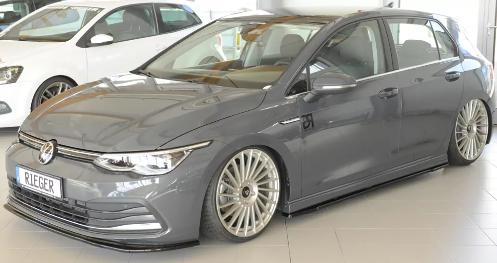Rieger Spoilerschwert glanz schwarz für VW Golf 8 3-tür. 12.19-03.24 (bis Facelift)