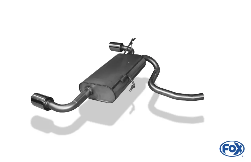 Dacia Duster 4x4  Endschalldämpfer quer Ausgang rechts/links - 1x80 Typ 16 rechts/links