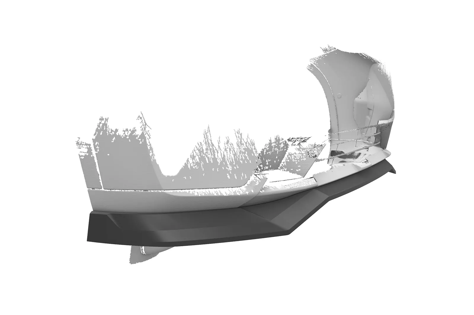 Cup-Spoilerlippe mit ABE für BMW X4 (G02) CSL670 Schwarz Strukturiert