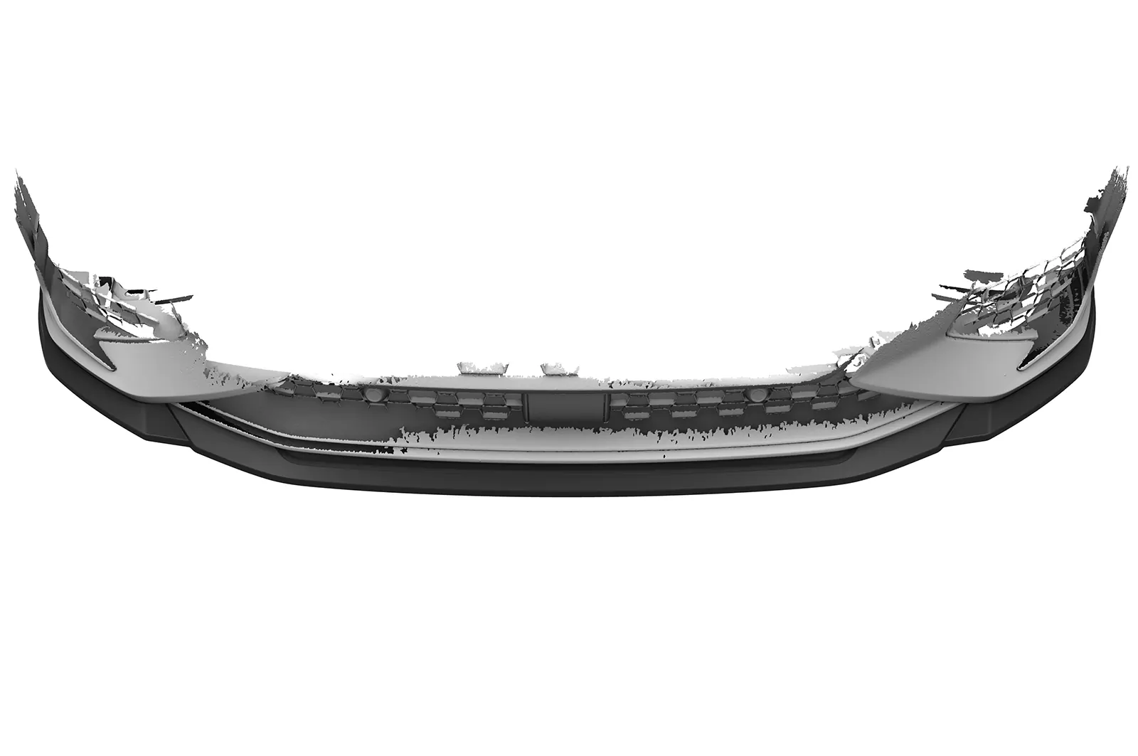 Cup-Spoilerlippe mit ABE für Audi RSQ3 (F3) CSL838 Schwarz Strukturiert