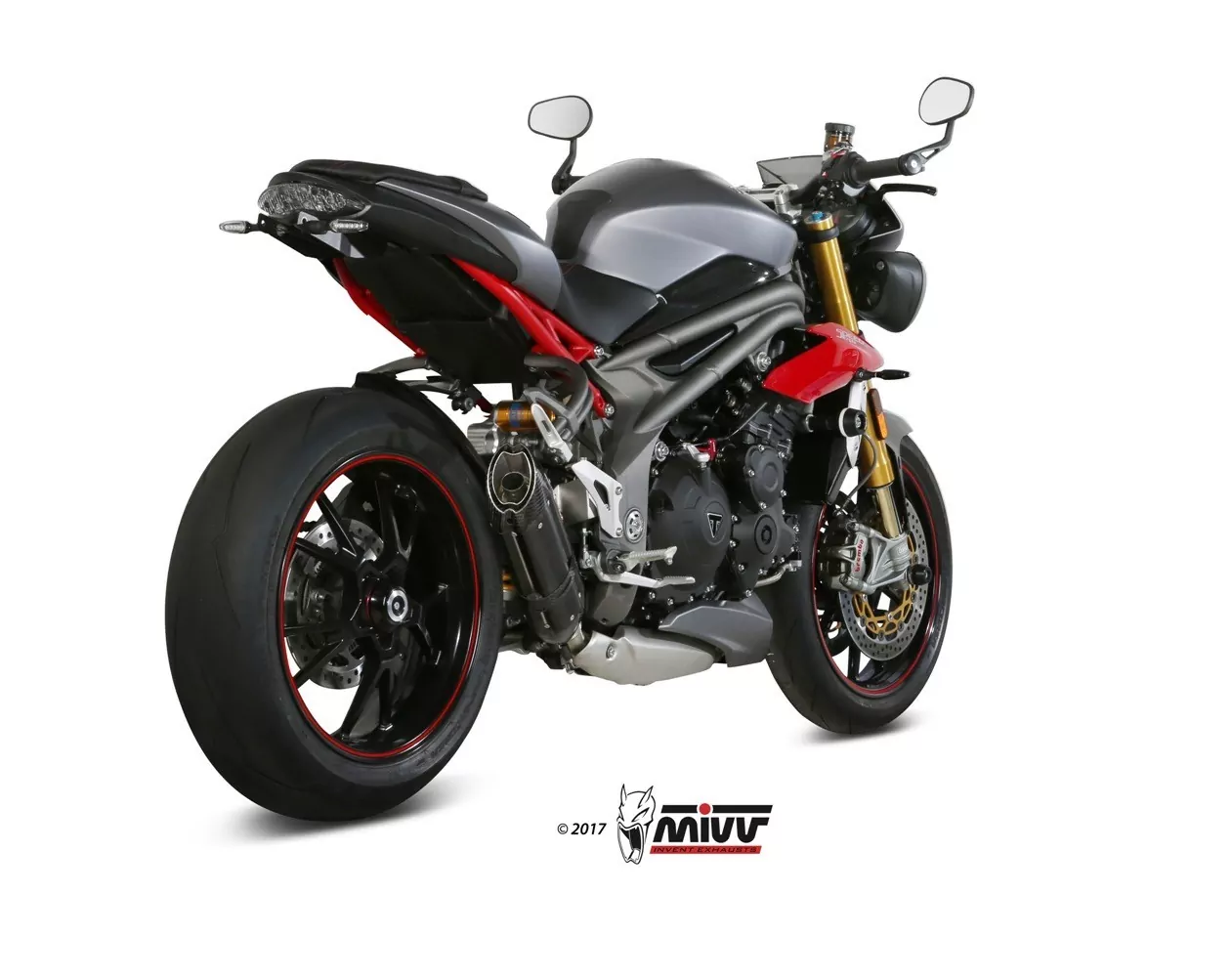 MIVV Suono Black Steel Triumph Speed Triple 1050 ´16-