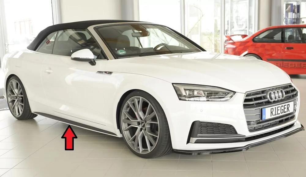 Rieger Seitenschwelleransatz für Audi A5 S5 (B9/F5) | Coupé 11.16-12.19 (bis Facelift) nur für S-Line-Schweller