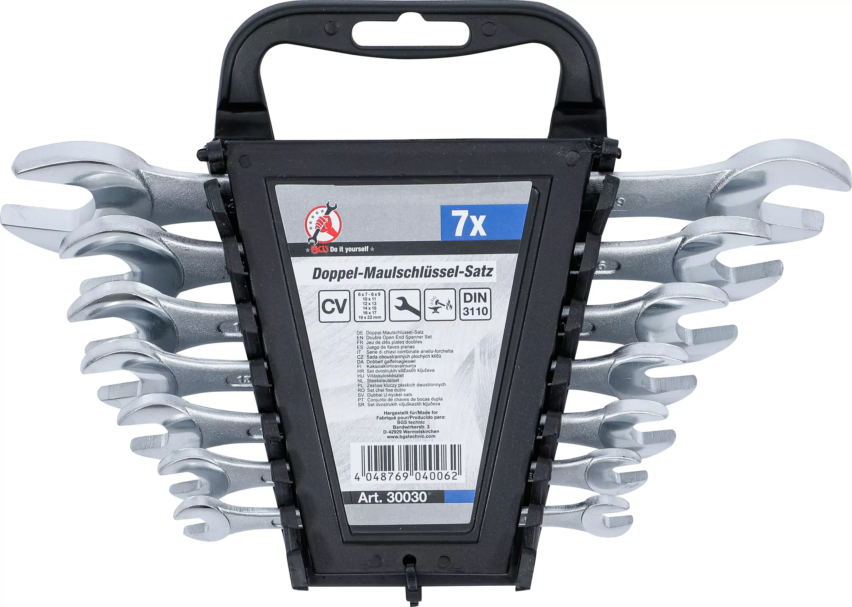 Doppel-Maulschlüssel-Satz | SW 6 x 7 - 19 x 22 mm | 7-tlg.