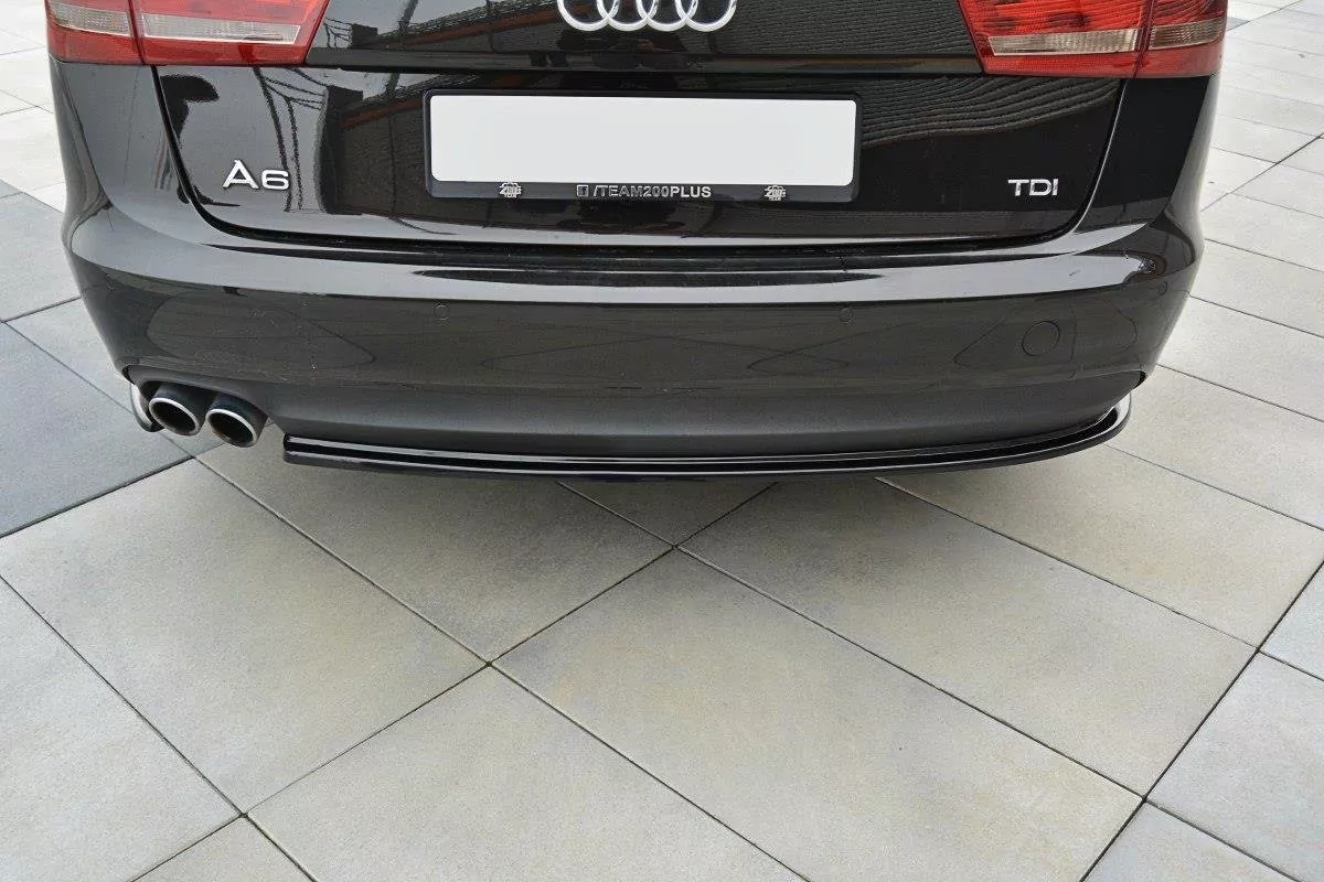Heck Ansatz Flaps Diffusor Passend Für Diffusor Passend Für Audi A6 C7 Avant Schwarz Hochglanz Schwarz Hochglanz