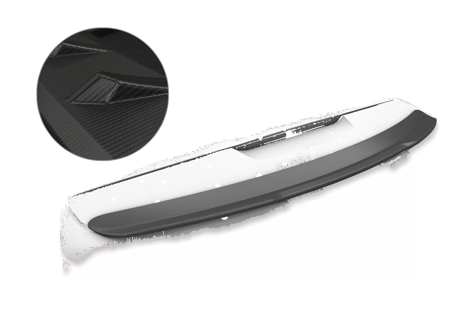 Heckflügel für Mercedes Benz SLS AMG (C197/R197) HF746-M Carbon Look Matt