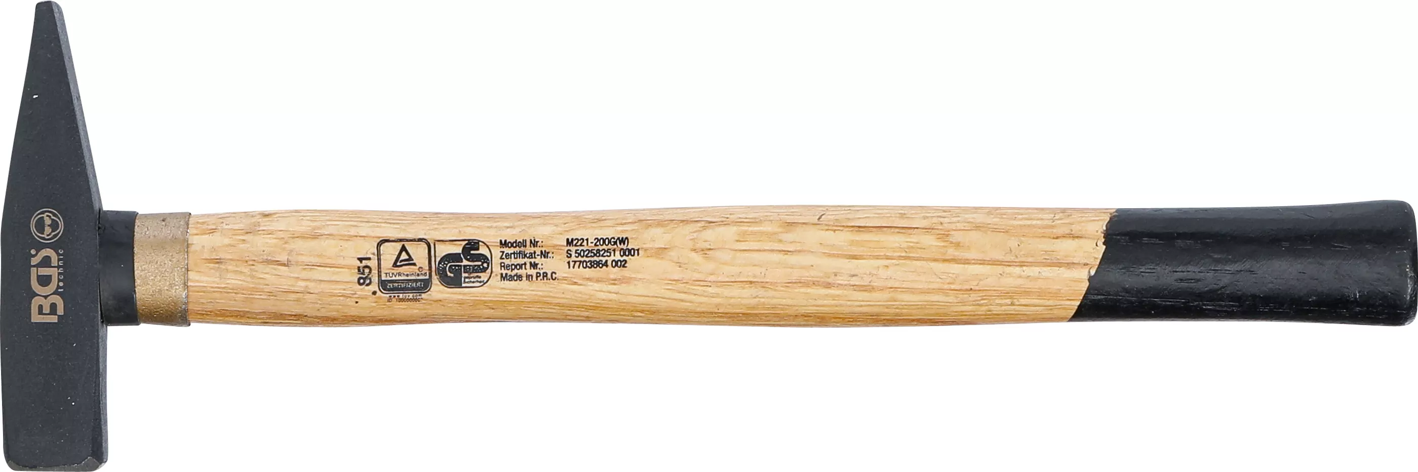 Schlosserhammer | Holz-Stiel | DIN 1041 | 200 g