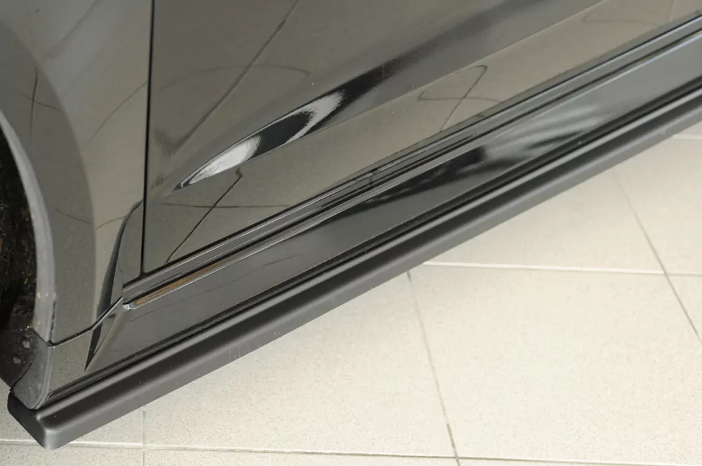 Rieger Seitenschweller links ansatz matt schwarz für Audi RS3 (8V) 5-tür. (Sportback 8VA / 8VF) 02.17- (ab Facelift)