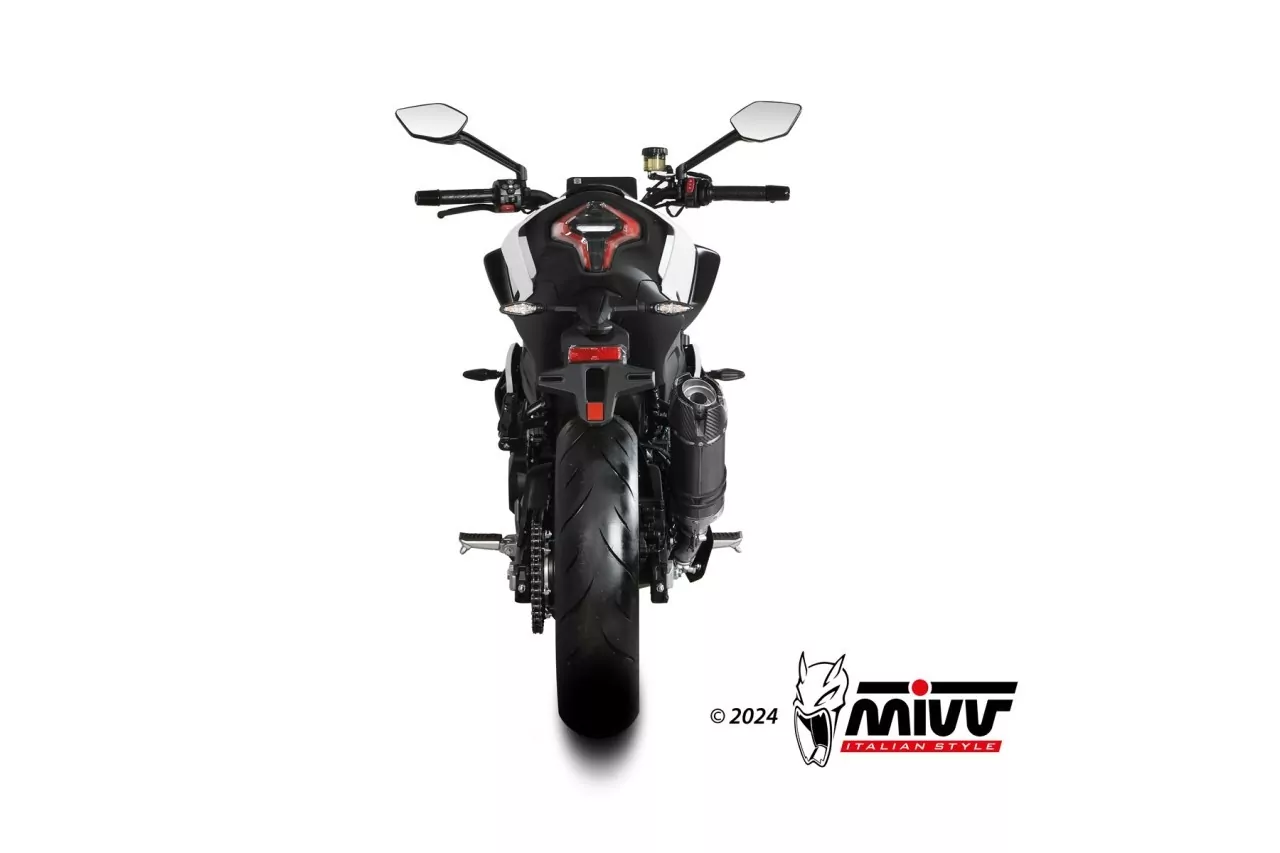 MIVV AK-1 Edelstahl Schwarz CF MOTO 450NK 23-24