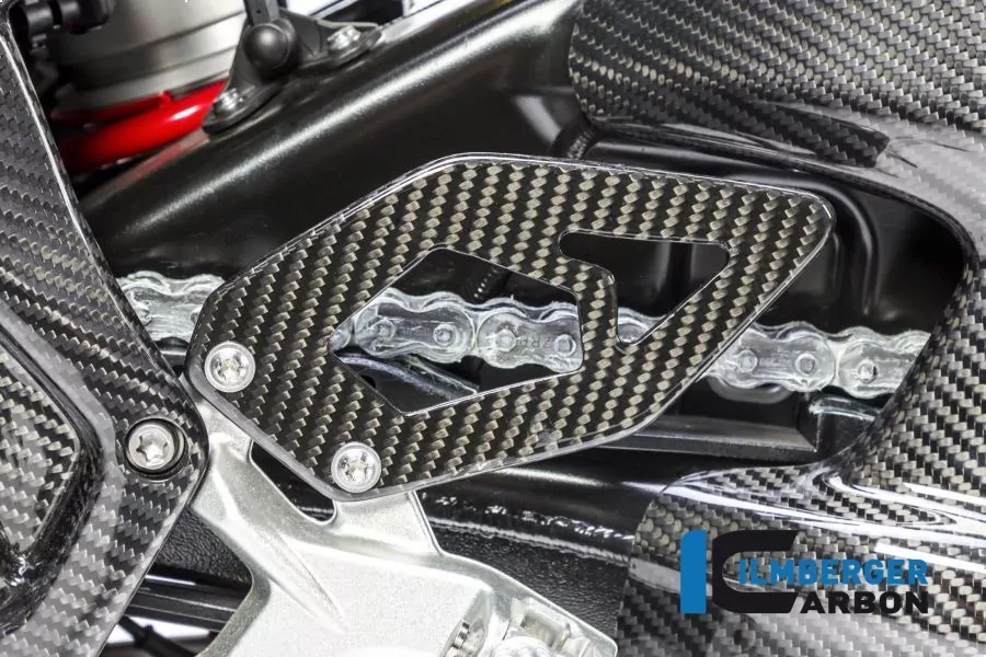 Ilmberger Carbon Fersenschutz linke Seite Carbon